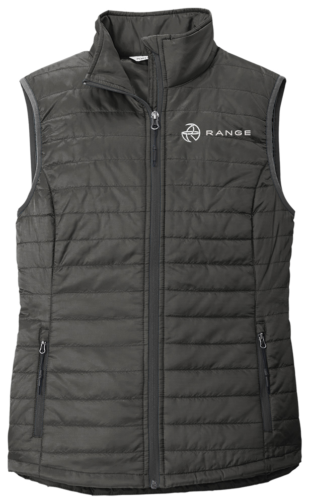 Ladies Packable Puffy Vest – Range Swag